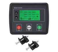 Jeffergarden Controller LCD per Generatore Modulo di Controllo Automatico della Mancanza di Rete Trifase con Avvio Automatico Ore Motore, MONITORAGGIO MULTIPLO, DISPLAY CHIARO, PROGRAMMABILE FAI DA