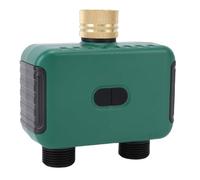 Jeffergarden Controller per Irrigatore Intelligente a Doppia Zona con Timer a 2 Uscite con Ingresso in Ottone Impermeabile IP55 per Irrigazione con Tubo da Giardino