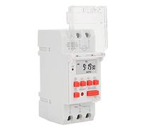 Jeffergarden Controllo Interruttore Timer, Relè Temporale Programmabile 24 Ore su 24, 7 Giorni, Indicatori LED Cicli Giornalieri, Retroilluminazione, Luci, Ventole Digitali, per Visualizzazione