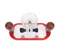 Jeffergarden Copertura di Protezione Trasparente per Macchina da Taglio e Base Fissa per Fresa, Scheda Staffa Regolabile per Taglierina da 65 Mm, Base per Utensile Elettrico per la Lavorazione del