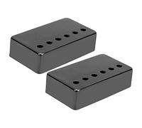 Jeffergarden Coperture Pickup Humbucker 2pcs, Guscio di Pickup per Chitarra Elettrica, Copertina di in Nichel per Copertina di per Chitarra di per per Elettrica con 50mm Standard (BLACK)