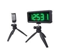 Jeffergarden Cronometro Portatile con Display LED a 5 Cifre, Timer da Gara Wireless, con Batteria da 4000 MAh, per Allenamenti in Pista, Corse Motociclistiche