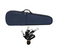 Jeffergarden Custodia per Violino in Tessuto Oxford Blu con Igrometro, Design Portatile Professionale a Guscio Rigido per una vestibilità e un Facile Spostamento