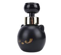 Jeffergarden Dispenser di Sapone in Schiuma per Gatti, Pompa di Sapone Ricaricabile in Plastica ABS, Design in Schiuma con Impronta di Zampa Nera da 16,4 Cm, Pressa Facile per l'uso Sul Bancone del