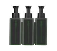 Jeffergarden Dispenser di Sapone Manuale per Montaggio a Parete Dispenser di Shampoo in ABS a 3 Camere 380 Ml X3 Testa della Pompa a Tenuta Stagna Uscita Estesa per Uso della Doccia della del Bagno