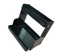 Jeffergarden Doppio Organizer da Scrivania Multifunzionale, Ripiano a 2 Livelli in Materiale PET per Dormitorio dell'ufficio, Organizer da Scrivania Compatto 11,4x8,1x10,2 Pollici con Design (BLACK)