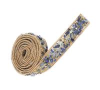 Jeffergarden Finiture con, Termoadesive, Fascette di Perline di, 1 M X 2 Cm, Termoadesive, da Cucire Sulla Striscia in Rete per Abiti da Sposa, Borse, Scarpe, Resina e Metallo, Scintillanti