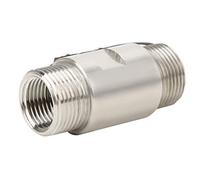 Jeffergarden Flussostato Acqua, Sensore in Acciaio Inossidabile G3/4, Interruttore in Acciaio Inossidabile 304, Interruttore Acqua/olio a Pistone con Doppia Filettatura Maschio in 304, Alta