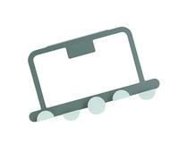 Jeffergarden Ganci Sopra la Porta, Robusto Portasciugamani in Ferro Battuto, Ideale per l'organizzazione del Bagno e della Camera da Letto (GREEN)