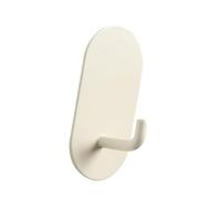 Jeffergarden Gancio Adesivo da Parete Resistente, Materiale in Ferro di Alta qualità con Forte Supporto Adesivo, Gancio Singolo per Asciugamani, Cappotti, Chiavi Nella del Bagno Dietro la Porta