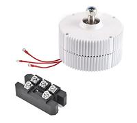 Jeffergarden Generatore a Magneti Permanenti 400W 24V NE-400, Risparmio Energetico, Alta Efficienza, Facile da Installare per Ibrido Eolico-Solare, con Motore, Basso Numero di Giri, Alternatore CA