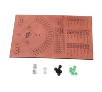 Jeffergarden Gioco da Tavolo per Dadi da Baseball Gioco da Baseball in Legno Massello di Legno 25 X 38 Cm con 14 Biglie 2 Borsa per Riporre i Dadi per Adolescenti Adulti Viaggi in Famiglia Giochi Al