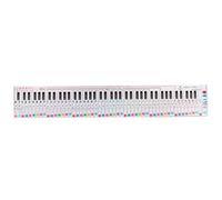 Jeffergarden Grafico delle Note della Tastiera del Pianoforte, Guida di Apprendimento Portatile Impermeabile per Esercitarsi con le Dita, Design a 88 Tasti con Note Colorate per Principianti