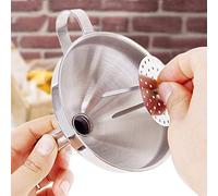 Jeffergarden Imbuto in Acciaio Inossidabile Imbuto Largo in Acciaio Inossidabile, a Bocca Larga Bocca per Olio con Filtro per Trasferimento Liquido per Domestica