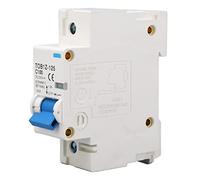 Jeffergarden Interruttore Automatico DC 1P 100A, Guida DIN 35mm, | Interruttore di Sezionamento per Impianto Fotovoltaico, Potere di Interruzione 10KA, per Inverter Batteria UPS, Isolamento