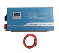 Jeffergarden Inverter da 1,5 KW a Parete Puro, Design Doppio MCU, Display LCD, Applicazioni Versatili per Casa, Scuola, Foresta (24V)