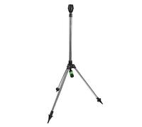Jeffergarden Irrigatore a Treppiede, Irrigatore Rotante in Acciaio Inossidabile con Altezza Regolabile da 30 a 360 Gradi, Testina di Irrigazione Fine con Supporto per Irrigazione del Prato da Giardino