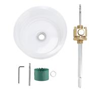 Jeffergarden Kit a Tazza per Luci da Incasso con Apriscatole per Vaschetta per la Polvere da 125 Mm per Cartongesso a Soffitto e Foratura del Legno (Apri foro da 50 mm/1,97 pollici)