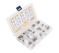 Jeffergarden Kit Assortimento Inserti Filettati per Riparazione Filettatura, 51 Pezzi Set Inserti Filettati in Filo di Acciaio Inossidabile 303, per Riparazione Filettatura da M5 a M8 con Scatola di