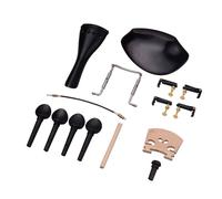 Jeffergarden Kit di Accessori per Violino, Piroli in Plastica, Morsetto per Mentoniera, Ponte Sonoro per Violinisti 4/4
