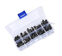 Jeffergarden Kit di Micro Switch Tattile, Interruttori di Tatto Durevoli con Dimensioni di varietà per Attrezzature Industriali e Progetti Fai - -te (2009cs)