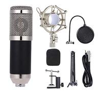Jeffergarden Kit Microfono a Condensatore Cardioide per Microfono Podcast per la Registrazione dei Giochi con Supporto per il Braccio del Filtro Pop a Monte di Shock