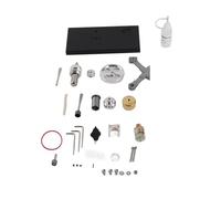 Jeffergarden Kit Modello Motore Stirling, Cilindro e Pistone in Metallo, Generatore di Energia con Luce a LED per l'insegnamento in Classe e gli Esperimenti di Laboratorio