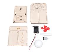 Jeffergarden Kit Modello STEM con Sfera Che Soffia a Sospensione, Giocattolo di Assemblaggio Scientifico in Legno di Faggio, Apprendimento Pratico dell'aerodinamica con Esperimento con Interruttore
