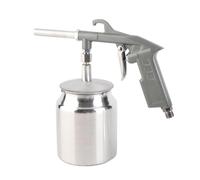 Jeffergarden Kit Sabbiatrice a Pompa con Vaso in Alluminio da 750 Cc, Ad Alte Prestazioni, Portatile e Conveniente, Robusto e Facile da Usare, per Levigare, Spruzzare, Pulire la Levigatura del Vetro