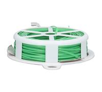 Jeffergarden Legami per Piante Giardino con Taglierina, Filo di Acciaio in Plastica, Funzionamento Facile, Nessun Danno, Lunghezza 65,6 Piedi per Viti e Supporto per Piante (20 m / 65,6 Piedi)