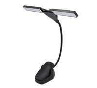 Jeffergarden Luce per Leggio, Lampada da Lettura a LED con Clamp/Holder, luminosità Regolabile, USB e Funzionamento a Batteria per Pianoforte, Spartiti, Lettura di Libri