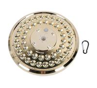 Jeffergarden Luce Solare per Asta della Bandiera, Luci da Esterno in Plastica Ad Energia Solare con 48 LED, Resistente all'Acqua IP65, Funzionamento 12 Ore, Luce a Bandiera da 8 Pollici per (Gold)
