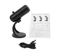 Jeffergarden Microfono a Condensatore USB con Luce RGB Microfono di Registrazione con Cancellazione Intelligente del Rumore per Giochi, Canti, Videoconferenze in Studio
