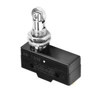 Jeffergarden Microinterruttore di Finecorsa Microinterruttore con Azione a Scatto e Contatto Argentato 250V 15A Tipo a Rullo Normalmente Aperto per Apparecchiature di Controllo Automatico (Al BM-1308)