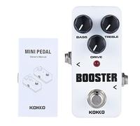 Jeffergarden Mini Booster Pedal 2 Band Band EQ Effect Guitar Effect Pedal con Vero Adattatore AC di Bypass per gli Effetti del Looper