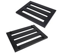 Jeffergarden Mini Pedaliera per Chitarra Accessorio per Effetti per Pedaliera Elettrica 2 Dimensioni Tappetini Antiscivolo in Lega con 15 Nastri 15 Gommures per Chitarra Elettrica (medio)