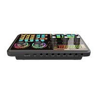 Jeffergarden Mixer Audio con 2 modalità di Canto DSP 5 Core DSP 5 e 9 Effetti Speciali Scheda Audio USB per la Registrazione di Canti per Smartphone in Diretta