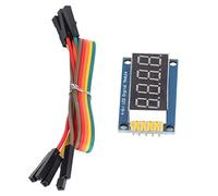 Jeffergarden Modulo Display Digitale LED a 4 Cifre, luminosità Regolabile, Driver da 3,3 V a 5 V, Ideale per Progetti Ed Esperimenti di Elettronica