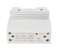 Jeffergarden Modulo SSR Monofase Relè a Stato Solido 25A da 3-32 V a 24-480 V CA con Dissipatore di Calore in Alluminio per Montaggio su Guida DIN Controllo PID per Automazione Industriale