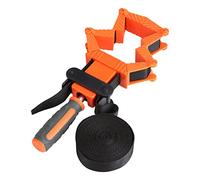 Jeffergarden Morsetti per Cinghia per la Lavorazione del Legno, Morsetto per Cornice Regolabile con Impugnatura in TPR Antiscivolo per Progetti in Legno Multi-forma