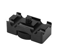 Jeffergarden Morsetto per Cavo della Fotocamera Supporto per Cavo in Lega di Alluminio con Vite a Testa Zigrinata da 1/4 Pollici Pressacavo a Doppio Percorso per DSLR Tether Desk Cable Management
