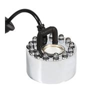 Jeffergarden Nebulizzatore d'Acqua con 12 LED Multicolore, 24V Atomizzatore per Fontane, Giardini e Laghetti