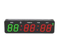 Jeffergarden Orologio Timer da Palestra, Timer da Allenamento Magnetico Ricaricabile, Ampio Display a LED, Ideale per Palestra in Casa, Boxe, Allenamento a Intervalli