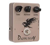 Jeffergarden Pedale Delay Digitale Custodia in Metallo Pedale Effetto Delay True Bypass da 25 Ms a 600 Ms con Controlli di Livello di Ripetizione del Tempo per Esercizi Sul Palco per Chitarristi E