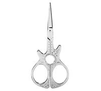Jeffergarden Piccole Forbici a Forma di Chitarra Alla Moda Forbici da Ricamo Vintage per Cucire (SILVER)