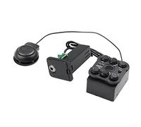 Jeffergarden Pickup Preamplificatore per Chitarra, Pickup a Risonanza con Parti di Chitarra con Schermo LED, unità di Vibrazione Premium Che Migliora gli Effetti di Ritardo, Coro, Tono e Riverbero,
