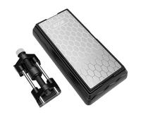 Jeffergarden Pietra per Affilare Diamantata con Guida per Affilatura per | Pietra per Affilare a Doppia Superficie, Diamante Elettrolitico, Base in Gomma Antiscivolo, modalità Angolo Assoluto e