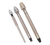 Jeffergarden Pin Vise Hand Hand per la Fabbricazione di Gioielli con 3 Bit per Trapano in Lega di Alluminio Non Slittamento Strumento di Riparazione Dell'orologio e Mini Crafting