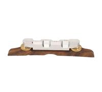 Jeffergarden Ponte per Chitarra Ponte Jazz Archtop Regolabile in Palissandro con Sella in Osso per Suonatori di Mandolino e Appassionati di Fai da Te