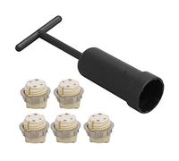 Jeffergarden Portalampada G9, Base per Lampada Alogena in Ceramica da 5 Pezzi con Strumento di Rimozione Presa Connettore Portalampada per Base Alogena G9 a Incandescenza